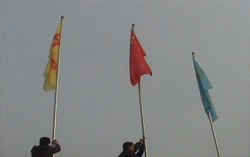 2009年12月23日上午中煤集团全体人员举行首次升旗仪式