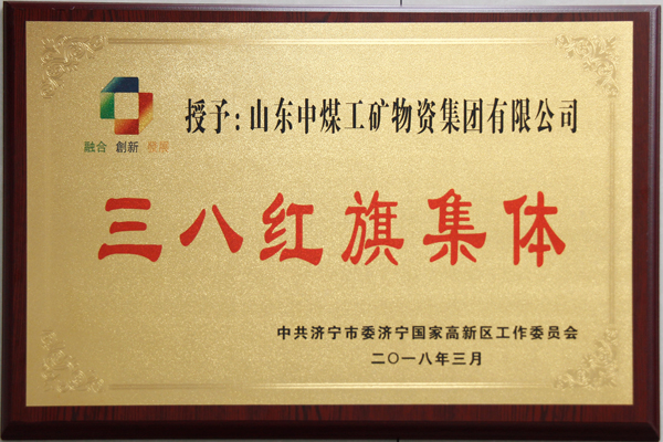 热烈祝贺中煤集团荣获济宁高新区“三八红旗集体”荣誉称号